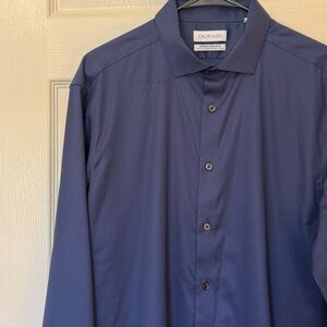 Calvin Klein Men's Navy Dress Shirt
